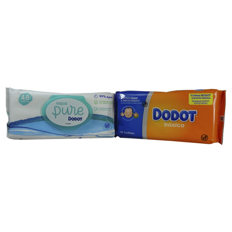Dodot Aqua Wipes 3 Pack 144 Units