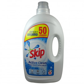 Skip detergente líquido 50 dosis 2,5 l. Active Clean.