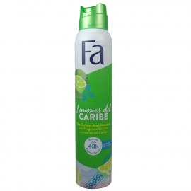 FA desodorante 200 ml. Limones del caribe.