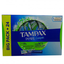Tampax compak pearl 24 u. Super.