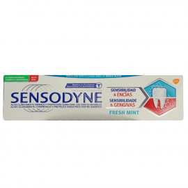 Sensodyne pasta de dientes 75 ml. Sensibilidad y encías menta fresca.