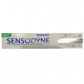Sensodyne pasta de dientes 75 ml. Cuidado blanqueante.