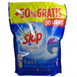 Skip detergent in tabs 50 u. Ultimate 3 in 1.