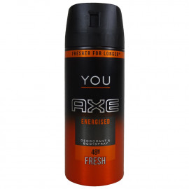 Axe desodorante bodyspray 150 ml. Energised.