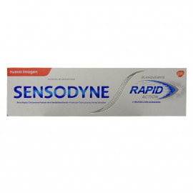 Sensodyne pasta de dientes 75 ml. Rapid action blanqueador.