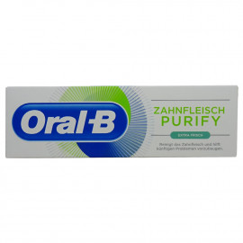 Oral B pasta de dientes 75 ml. Encias purify extra fresh.