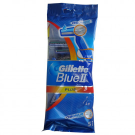 Gillette Blue II Plus maquinilla de afeitar 5 u.