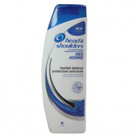 H&S shampoo 400 ml. Anti-dandruff men hair fall defense.