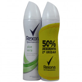Rexona deodorant spray 2 X 200 ml. Aloe Vera.