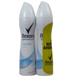 Rexona desodorante spray 2 X 200 ml. Algodón.