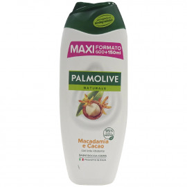 Palmolive gel 750 ml. Naturals leche hidratante nuez de macadamia y cacao.