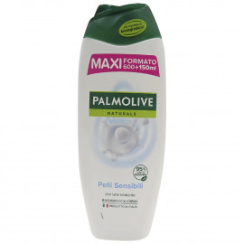 Palmolive gel 750 ml. Naturals leche hidratante piel sensible.