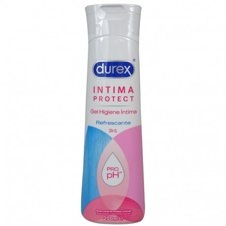 Durex íntima protect 200 ml. Gel higiene íntima 2 en 1 refrescante minibox.