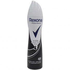 Rexona desodorante spray 200 ml. Rexona Invisible On Black + White Clothes.
