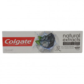 Colgate pasta de dientes 75 ml. Extractos naturales carbón.