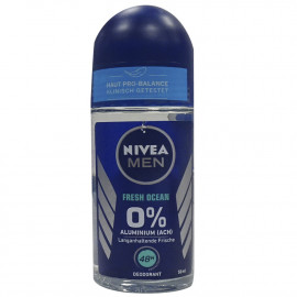 Nivea desodorante roll-on 50 ml. Men fresh ocean.