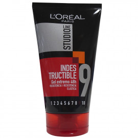 L'Oréal studio gomina 150 ml. Indestructible resistencia 9.