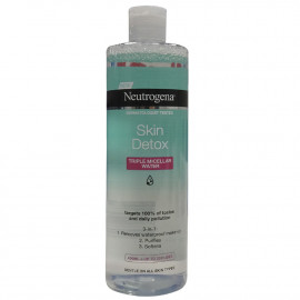 Neutrogena agua micelar 400 ml. 3 en 1 skin detox.