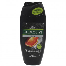 Palmolive gel 250 ml. Men energizante 3 in 1 cuerpo, rostro y cabello.