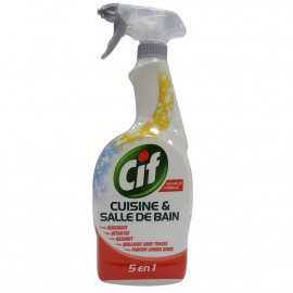 Cif power & shine spray 750 ml. 5 in 1 grease remover bath & kitchen.