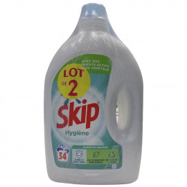 Skip detergente líquido 34+34 dosis 2X1'7 l. Hygiene.