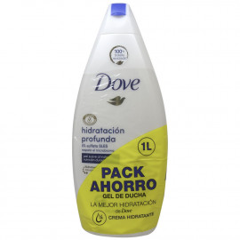 Dove bath gel 2X500 ml. Hidratación profunda original.