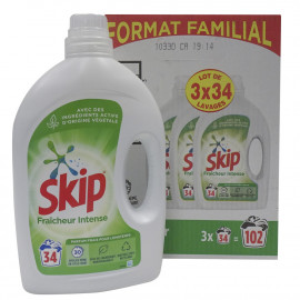 Skip detergente líquido 3X34 dosis 3X1,7 l. Fresh Clean.