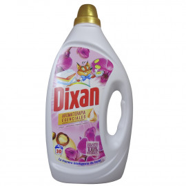 Dixan gel detergent 30 dose 1,500 l. Aromatherapy orchid & macadamia oil.