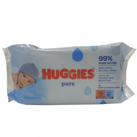 Huggies toallitas 56 u. Pure. (caja 10 u.)