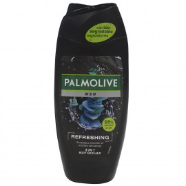 Palmolive gel 250 ml. Men refrescante 3 en 1 cuerpo, rostro y cabello.