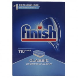 Finish lavavajillas 110 u. Classic limpieza diaria.