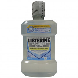 Listerine antiséptico bucal 1l. Advanced white sin alcohol menta.