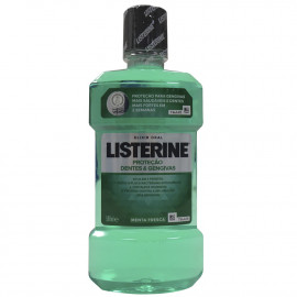 Listerine antiséptico bucal 500 ml. Menta suave sin alcohol.