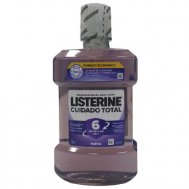 Listerine antiséptico bucal 1 L. Cuidado Total 6 en 1.
