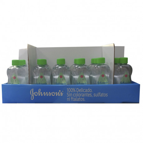 Johnson's aceite corporal 3X500 ml. Display Aloe Vera.