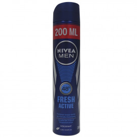 Nivea desodorante spray 200 ml. Men Fresh Active.