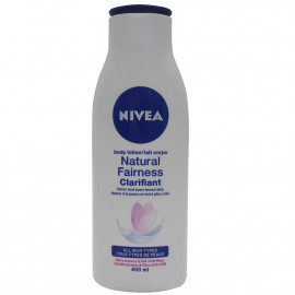 Nivea body milk 400 ml. Natural clarificante extracto de uva y bayas.