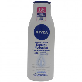 Nivea body milk 400 ml. Hidratación express piel normal.