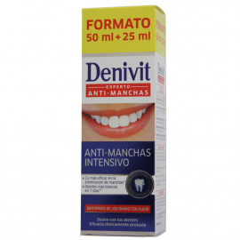 Denivit crema dental anti-manchas 50 ml. + 25 ml. Gratis.