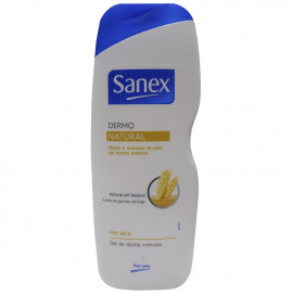 Sanex gel de ducha 600 ml. Dermo Natural with wheat germ oil..