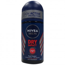 Nivea desodorante roll-on 50 ml. Men dry Impact.