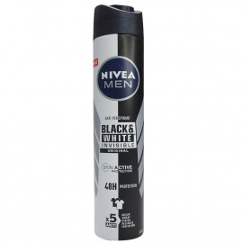 Nivea desodorante spray 200 ml. Men Invisible Black & White.
