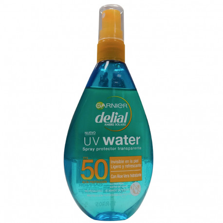 Garnier delial UV water protection 150 ml. Factor 50.
