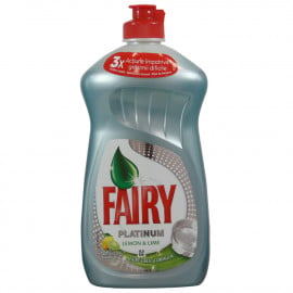Fairy platinum líquido 480 ml. Limón.