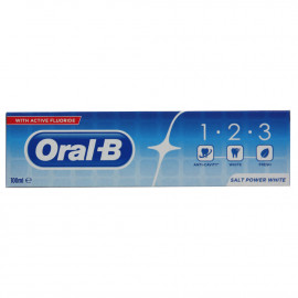 Oral B pasta de dientes 100 ml. 123 poder blanqueante.