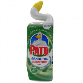 Pato WC gel acción total 750 ml. Pino.