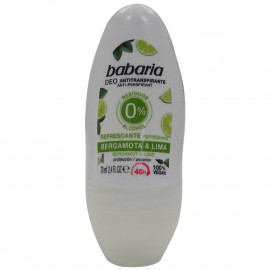 Babaria desodorante roll-on 70 ml. Bergamota y lima.