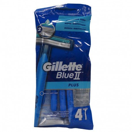 Gillette Blue II plus razor 4 u.