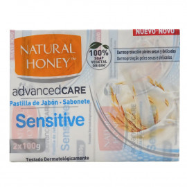 Natural Honey pastilla jabón 2X100 gr. Sensitive.