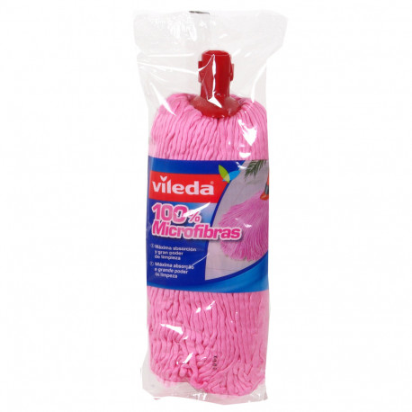 Vileda pink mop soft 1 u. 100% Microfibre + collect.